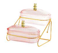 Ysyqkn Plato para Frutas Secas, Plato para Aperitivos, Bandeja para Servir, Bandeja para Frutas, Estante de Almacenamiento, Ligero, Fácil de Limpia, Conejito 2 Cuadrícula, Individual