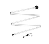 Ysyqkn Poste Toldo Aluminio para Tienda Varilla Carpa Bastón Desmontable Fácil Montaje Ligero Adecuado para Excursión Paseo Campamento Familiar, Punta Plana de 2M