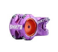 Ysyqkn Potencia de Montaña con Abrazadera de Cuatro Tornillos, 318 Mm X 35 Mm, Aluminio Resistente Al Desgaste, Montaje Estable, Apta para Bicicletas, Púrpura