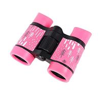Ysyqkn Prismáticos Infantiles, Telescopio óptico, Aumento Ajustable, Lentes, Diseño Compacto, Adecuados para Juegos Al Aire Libre, Regalos de, Rosado