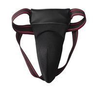 Ysyqkn Protector de Ingle, Protector de Ingle Transpirable, Suspensorio, Protector de Entrepierna para Kung Fu, Kickboxing, Karate, MMA, Grappling, Negro 72 a 104 Cm