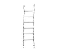 Ysyqkn Puente para Pájaros de Acero Inoxidable, Escalera, Percha, Soporte para Trepar, Accesorio para Jaula de Pájaros, Herramienta Práctica de Acero Inoxida, Varilla de Pie de 15