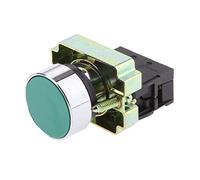 Ysyqkn Pulsador Empotrable Verde XB2 BA31, Automático Y a Corto Plazo, 1 Normalmente Abierto, 22 Mm