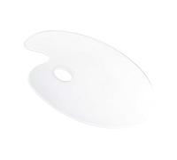 Ysyqkn Set de Paleta de Maquillaje Acrílica Transparente para Decoración de Uñas Y Difuminado de Bases, 15CM