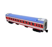 Ysyqkn Tren de Juguete a Escala HO, Modelo de Vagón YZ25G, Pasajeros, Plástico, Simulación Retro, Adecuado para Decoración del Hogar, Regalo Ideal, Rojo