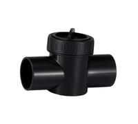 Ysyqkn Válvula de Control para Estanques - Ajuste Fino - Instalación Simplificada - PVC - para Todo Tipo de Acuarios, Negro 32 Mm