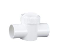 Ysyqkn Válvula de Control para Estanques - Ajuste Fino - Instalación Simplificada - PVC - para Todo Tipo de Acuarios, Blanco 32 Mm