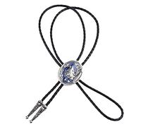 Ysyqkn Western Bolo Tie para Moda Cowboy Collar Rodeo con Bola de Turquesa Aleación y Cuerda PU Adecuado para Fiesta Fotografía Formal Regalo
