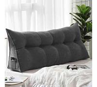 YSZBD Cojin Lectura Respaldo De Cama Almohada Triangularcojines Grandes Cojin Respaldo Sofa Cojines Grandes Camarespaldo Cabecero Desmontablefunda Lavable,A-180x50x20cm