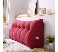 YSZBD Cojin Lectura Respaldo De Cama Almohada Triangularcojines Grandes Cojin Respaldo Sofa Cojines Grandes Camarespaldo Cabecero Desmontablefunda Lavable,W-80x50x20cm