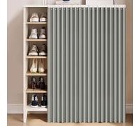 YSZBD - Cortina de armario, cortina antipolvo, para estanterías, cortina de armario deslizante, cortina de sombreado impermeable, cortinas de cocina para estantes, H110 cm/W100 cm)
