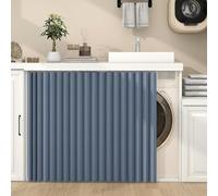 YSZBD - Cortina de armario, cortina antipolvo, para estanterías, cortina de armario deslizante, cortina de sombreado impermeable, cortinas de cocina para estantes, altura 110 cm y 100 cm