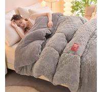 YSZBD Edredones De Terciopelo Grueso EdredóN Grueso De Borreguito Invierno Edredon Manta Cordero De Cachemira Invierno EdredóN(#1,150x200cm-2.5kg)