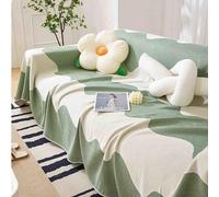 YSZBD Funda Sofa 3/4/2/1 Plazas Chaise Longue Fundas para Sofa Chaise Longue Se Puede Utilizar Una Manta De Sofá Grande para Cubrir La Cama,Ripplegreen-180x300cm