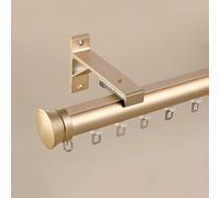 YSZBD Riel de Cortina silencioso montado en la Pared, riel de Cortina de una Sola vía, también Sirve como Separador de ambientes; Pantalla de privacidad Robusta (A,125cm)