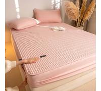 YSZBD Sabanas Bajeras 180x200 Ajustables Sabana Bajera Funda De ColchóN con Acolchada Impermeable Fundas para Colchon(z3,180x220cm)