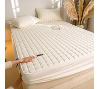 YSZBD Sabanas Bajeras 180x200 Ajustables Sabana Bajera Funda De ColchóN con Acolchada Impermeable Fundas para Colchon(d5,120x200cm)