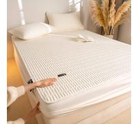 YSZBD Sabanas Bajeras 180x200 Ajustables Sabana Bajera Funda De ColchóN con Acolchada Impermeable Fundas para Colchon(z1,180x220cm)