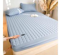 YSZBD Sabanas Bajeras 180x200 Ajustables Sabana Bajera Funda De ColchóN con Acolchada Impermeable Fundas para Colchon(d3,120x200cm)