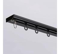 YSZBD Sistema de rieles para Cortinas montado en la Pared, riel de Cortina de una Sola vía, riel de Cortina de aleación de Aluminio Adecuado para dormitorios y baños.(B,160cm)