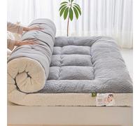 YSZBD Tatami Plegable Suelo Dormir Futon Sofa Cama Futon Japones Plegable Suave Sherpa Lana Corderito Confort Extremo(#4,90x190cm)