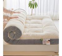 YSZBD Tatami Plegable Suelo Dormir Futon Sofa Cama Futon Japones Plegable Suave Sherpa Lana Corderito Confort Extremo(#1,150x200cm)