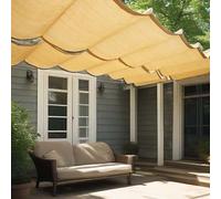 YSZBD Toldos Exterior Terraza Retractil Vela De Sombra Wave-Shade Toldo Exterior Terraza Adecuado para Patios, Pabellones, Terrazas, Etc.(#1,2.4x11m)