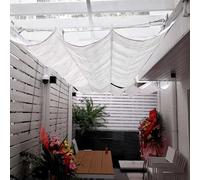 YSZBD Toldos Exterior Terraza Retractil Vela De Sombra Wave-Shade Toldos De Sombra Toldo Vela Rectangular Adecuado para Invernadero Y Exterior(#2,1.6x20m)