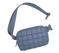 YTAFONPO Bolso Bandolera de plumón a Cuadros, Bolso de Hombro Ligero para Hombre y Mujer, Bolso de Cintura de plumón para Mujer, Bolso Puff Informal y versátil, Correa de Hombro Ajustable