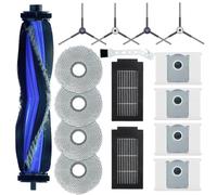 Ytaland - Accesorios de repuesto para aspiradoras ECOVACS DEEBOT T50 PRO Omni /T50 PRO / T50 Omni (1 cepillo principal, 4 cepillos laterales, 2 filtros HEPA, 4 bolsas para el polvo, 4 almohadillas de