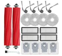 Ytaland - Accesorios de repuesto para robot aspirador Roborock QV 35A / QV 35S / QR 798 / QR 598 (2 cepillos principales, 4 cepillos laterales, 4 filtros HEPA, 4 bolsas para el polvo, 4 almohadillas