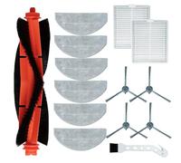 Ytaland - Accesorios para robot aspirador Lubluelu L20 para Honitur V8 Pro (1 cepillo principal, 4 cepillos laterales, 2 filtros HEPA, 6 almohadillas de limpieza)