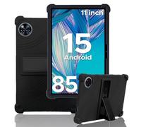 Ytaland Étui de Protection Pour para Tablet DOOGEE U11/U11 Pro de 11 Pulgadas [Kickstand] [Antichoque] [Anti-Chute] [múltiple Ángulo de Vista] Soft TPU Coque en Aleta Flexible de Silicona (Negro)