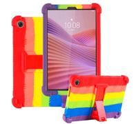 Ytaland - Funda para tablet Lenovo Tab One 2025 de 8.7 pulgadas, funda protectora de silicona TPU suave y delgada con soporte multiángulo, protección contra caídas a prueba de golpes (arcoíris)