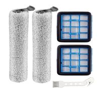 Ytaland Piezas de repuesto Accesorios para Aspiradora BISSELL CrossWave OmniForce 3912N y OmniFind inalámbrica en seco y húmedo, 2 cepillos de rodillos, 2 filtros