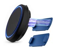 Ytaland Soporte magnético de coche para OOONO CO-Driver NO2, 2 unidades, soporte de plástico ABS resistente con imanes integrados, compatible con detector de flash OOONO NO2 (azul, 2 unidades)