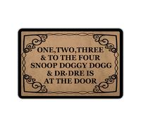 Ytanie Welcome Mats for Front Door Outdoor Entry One Two Three and to The Four Dogg is at The Door Doormat Non Slip Rubber Mat f
