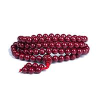 YTBHSHXZ 108 pulseras multicirculares de cinabrio natural con alto contenido púrpura, rosario oración Buda unisex for meditación Mala