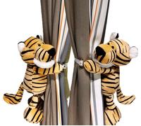 YTBHSHXZ 2 Correas de sujeción Animales del Bosque, Suaves y esponjosas, con diseño Zorro botón elástico(Tiger)