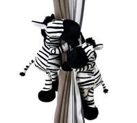 YTBHSHXZ 2 Correas de sujeción Animales del Bosque, Suaves y esponjosas, con diseño Zorro botón elástico(Zebra)