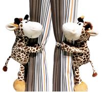 YTBHSHXZ 2 Correas de sujeción Animales del Bosque, Suaves y esponjosas, con diseño Zorro botón elástico(Giraffe)
