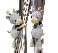 YTBHSHXZ 2 Correas de sujeción Animales, Tejido Suave y con Dibujos Animados, botón elástico(Gray Deer)