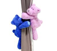 YTBHSHXZ 2 Correas de sujeción Suaves y esponjosas con diseño Dibujos Animados botón elástico(Blue+Purple)