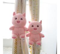 YTBHSHXZ 2 Correas for Cortina con diseño de Monstruo Peluche, botón elástico y Cuerda(Pink)