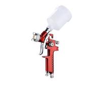 YTBHSHXZ, Aerógrafo de 0,8 mm/1,0 mm, mini aerógrafo for pintar paredes, coches, uñas, decoración de pasteles.(0.8mm Red)