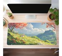 YTBHSHXZ Alfombrilla de ratón Larga for Teclado y Ordenador Field Rabbit, Lavable, con Base Goma Antideslizante(900x400x3mm)