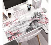 YTBHSHXZ Alfombrilla de ratón y Teclado con diseño Flores Rosas Bordes cosidos, Base Antideslizante, Ideal for el hogar, la Oficina, Juegos Trabajo(1000x500x3mm)