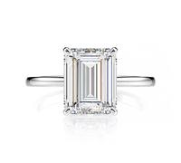 YTBHSHXZ Anillos de diamantes carbono 6 quilates, 8 x 11 mm, plata 925, for mujer. Joyas brillantes for bodas(10)