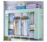 YTBHSHXZ Armario ropero Grande y Resistente con 4 Barras for Colgar estantes organizadores de Almacenamiento