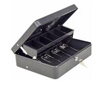 YTBHSHXZ, Caja de Efectivo Mediana de Acero con Cerradura Caja de Efectivo Mediana Caja de Dinero de Metal con Bandeja for Monedas extraíble y Cerradura con Llave